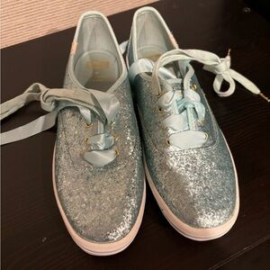 Brand new blue glitter Keds